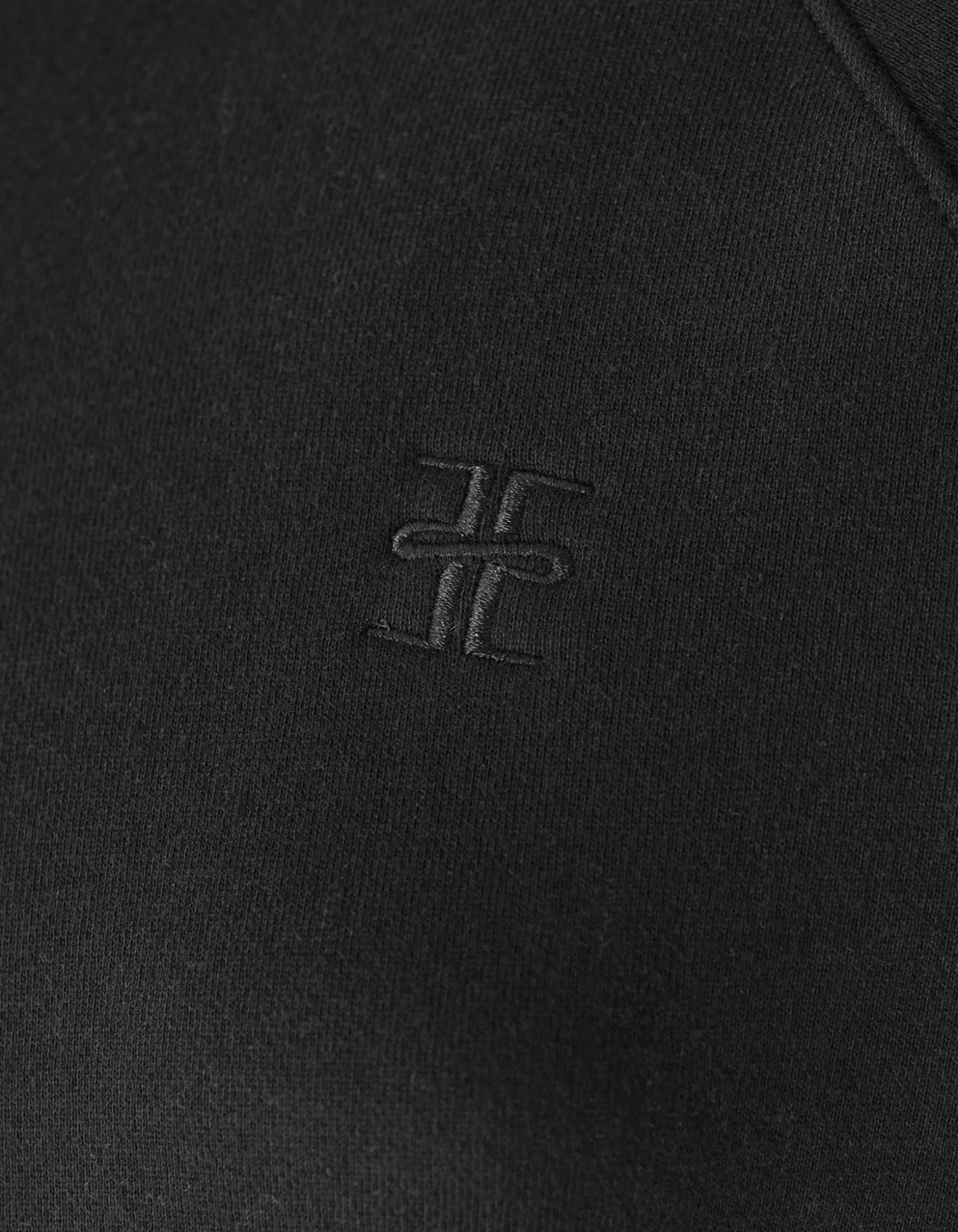 Cropped Hoodie mit Logo-Stickerei