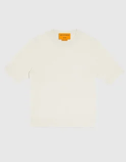 Cropped Kaschmir Strick T-Shirt