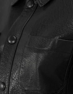Cropped Lammlederjacke