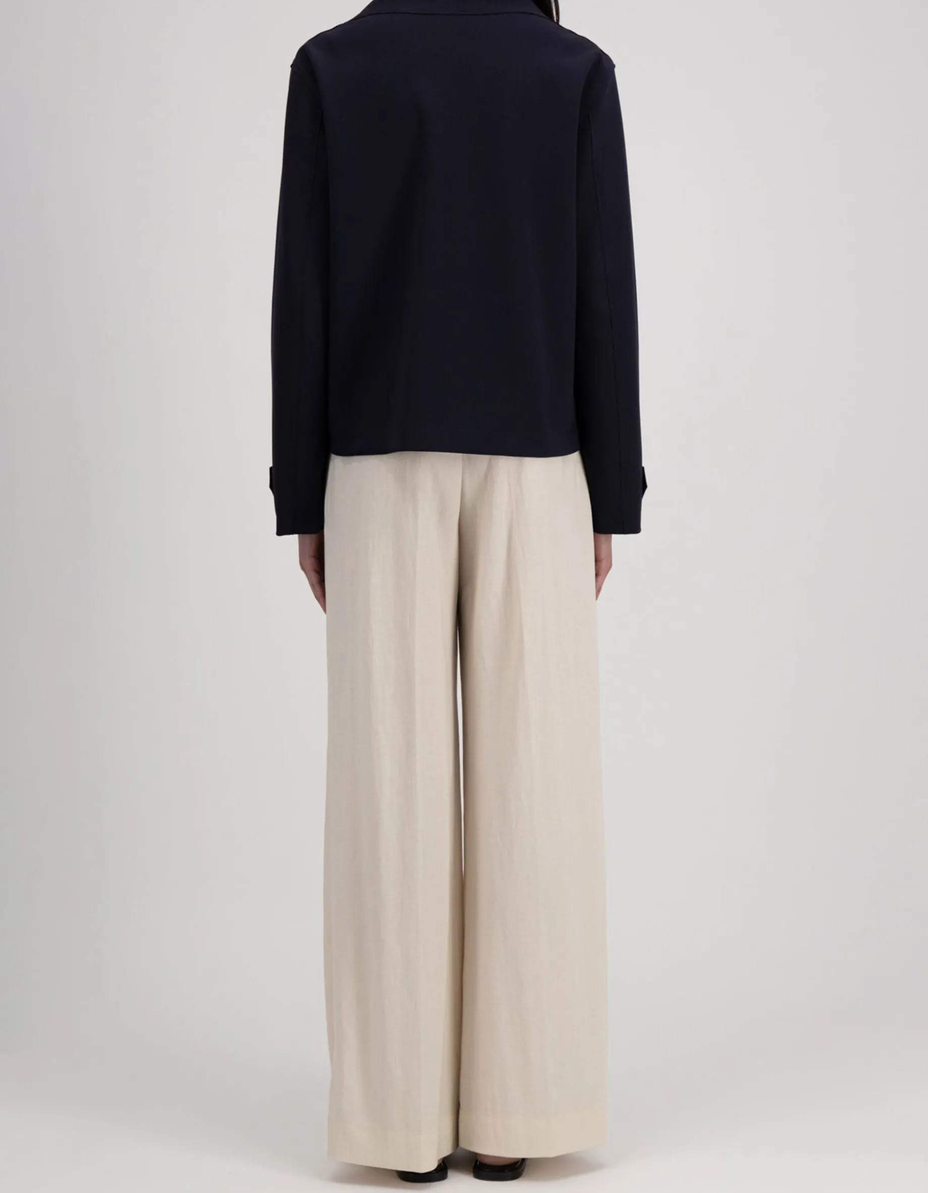 Cropped Neopren-Cabanjacke