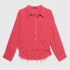 Cropped Oversize Flanell-Hemd