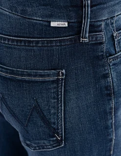 Cropped Skinny-Fit Jeans mit offenem Saum