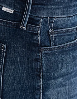 Cropped Skinny-Fit Jeans mit offenem Saum