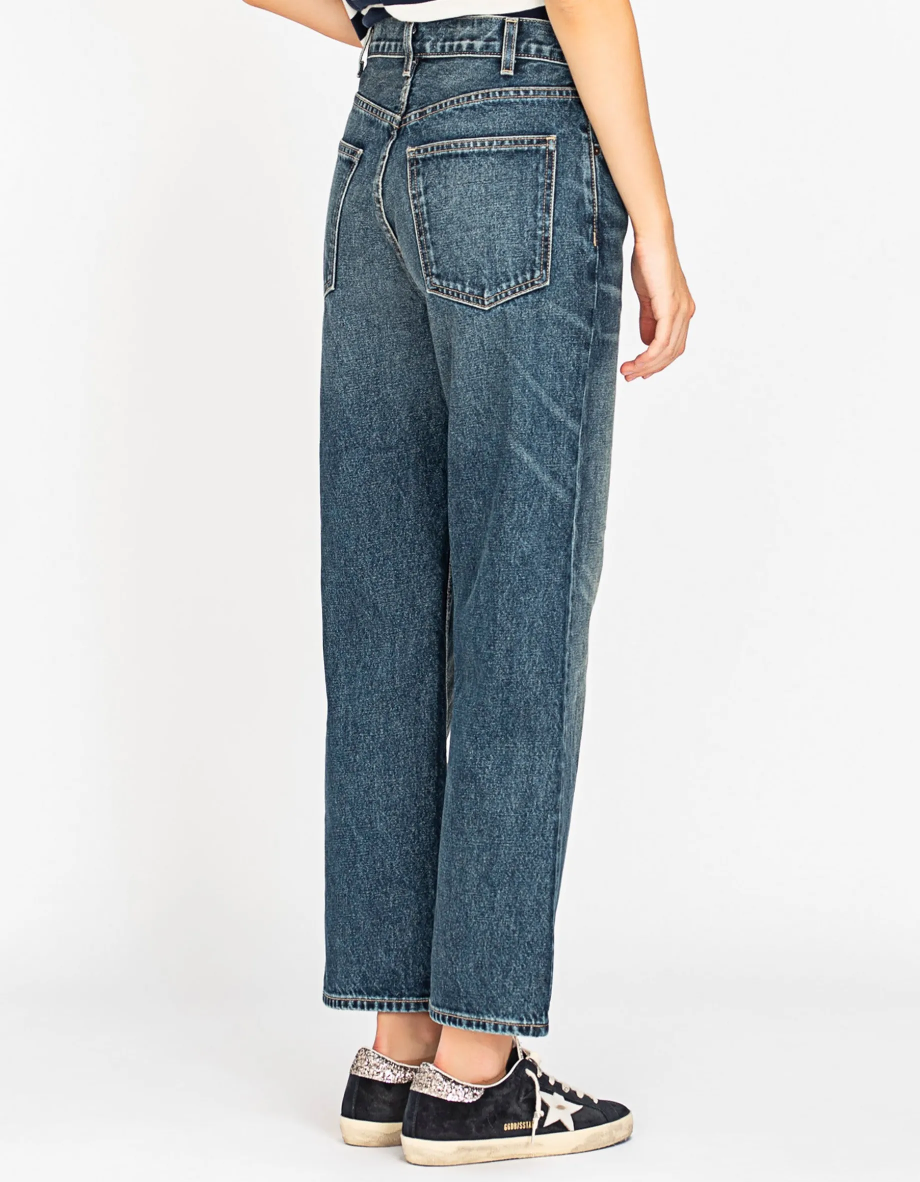 Cropped Straight-Leg Jeans Arwen