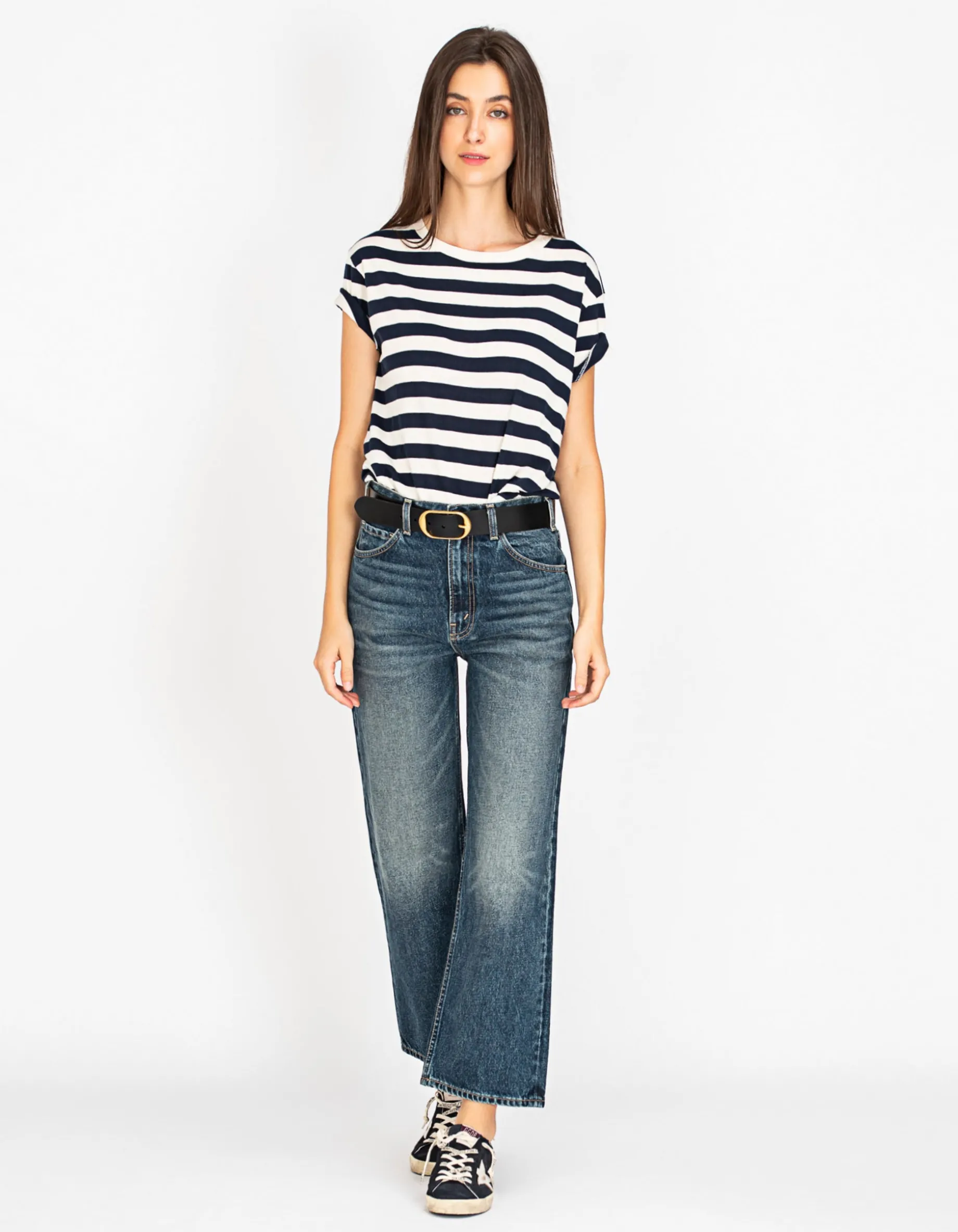 Cropped Straight-Leg Jeans Arwen