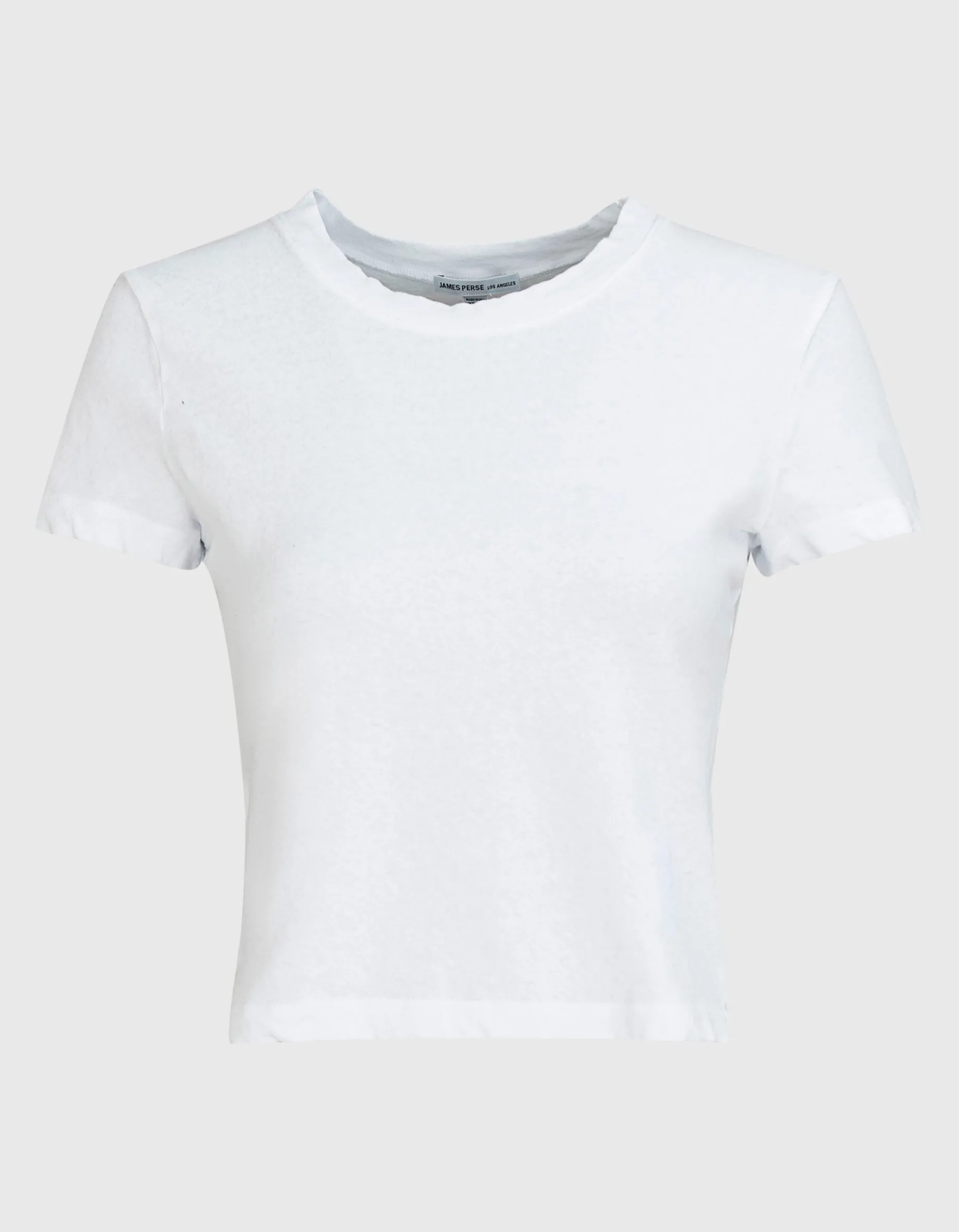 Cropped T-Shirt mit Rundhalsausschnitt