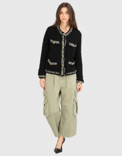 Cropped-Wide-Leg Cargo-Jeans