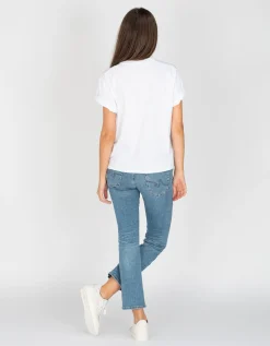 Destroyed Flare-Leg Jeans