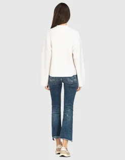 Destroyed Kick-Flare Jeans Halle