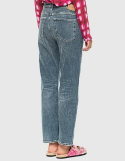 Destroyed Straight-Leg-Jeans