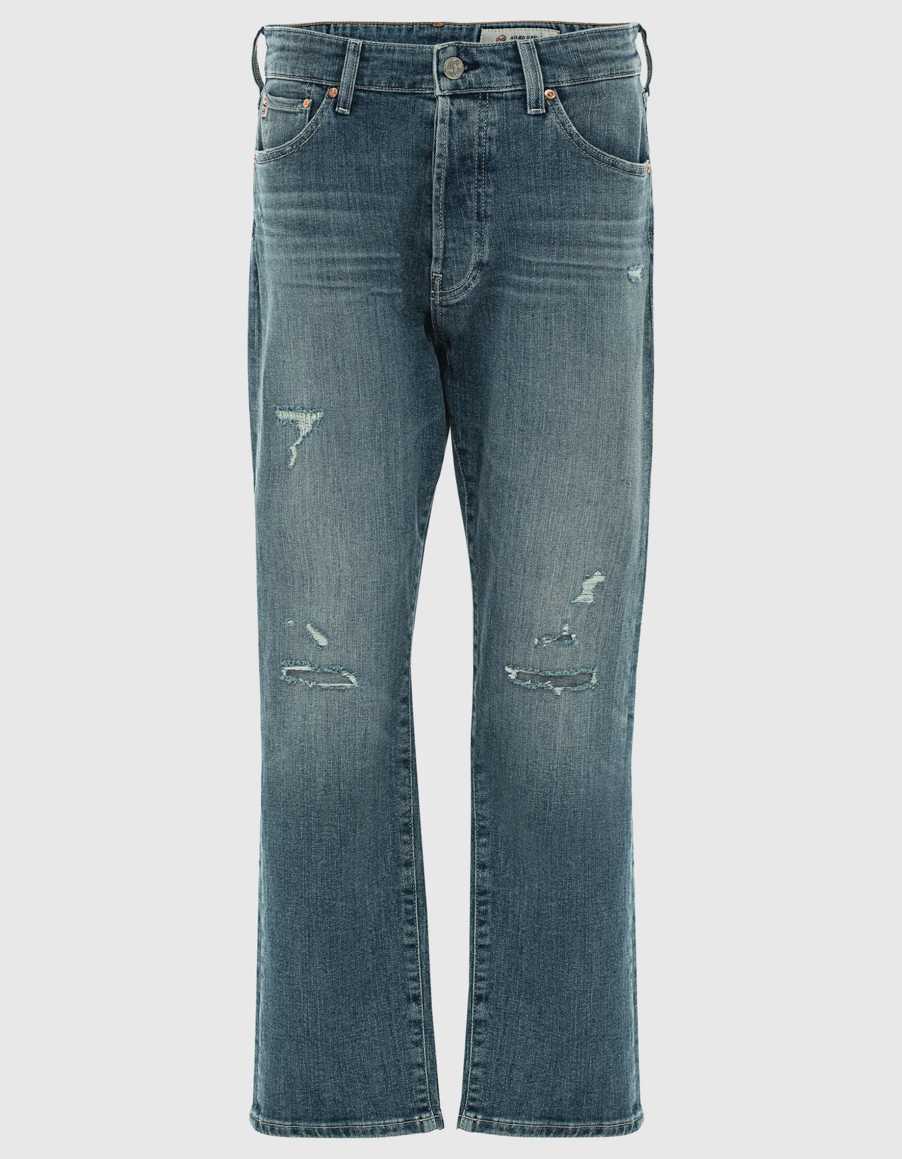 Destroyed Straight-Leg-Jeans