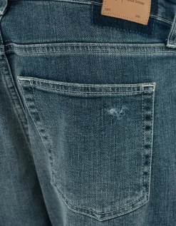 Destroyed Straight-Leg-Jeans