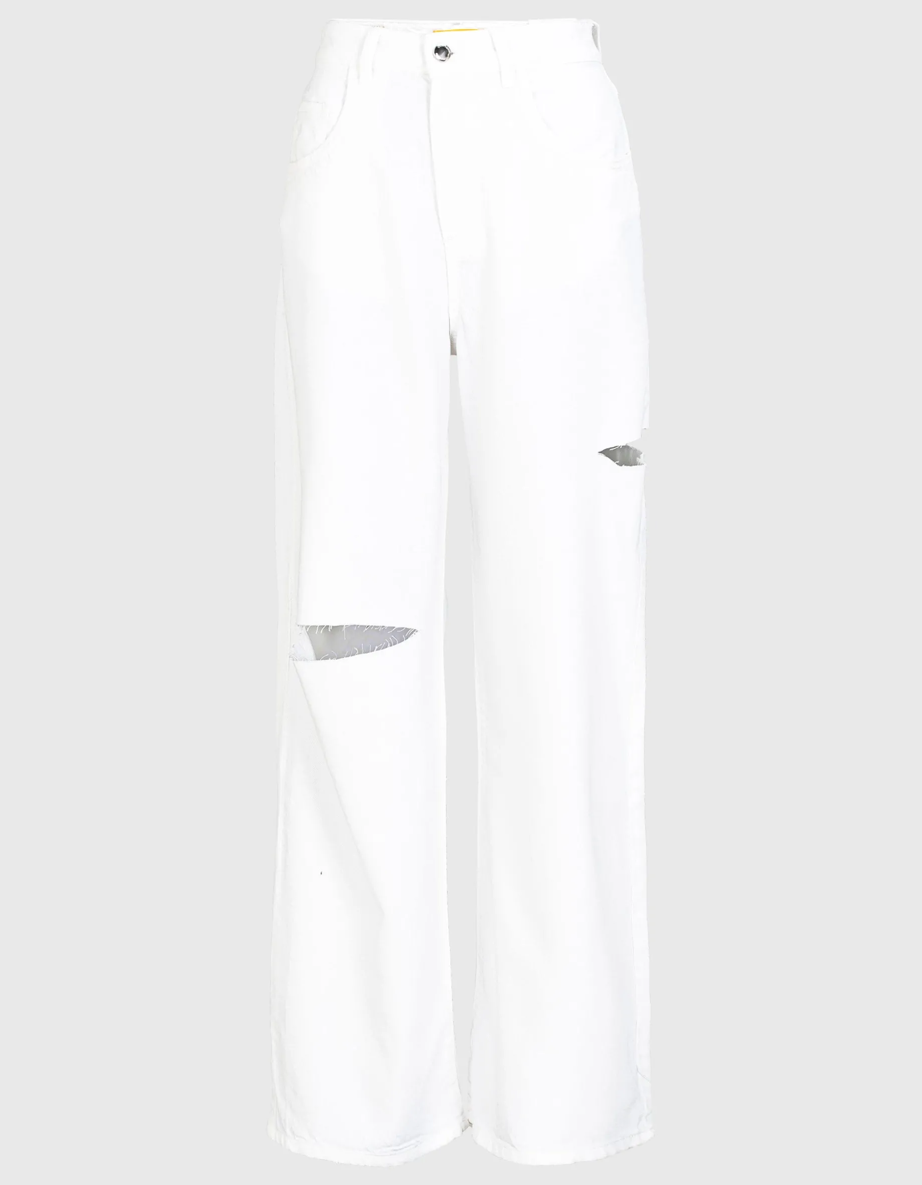 Destroyed Wide-Leg Jeans Poppy