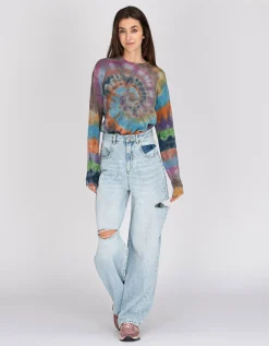 Destroyed Wide-Leg-Jeans Poppy