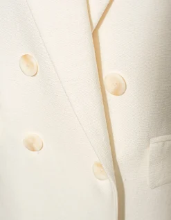 Doppelreihiger Leinen-Mix Blazer Semyra