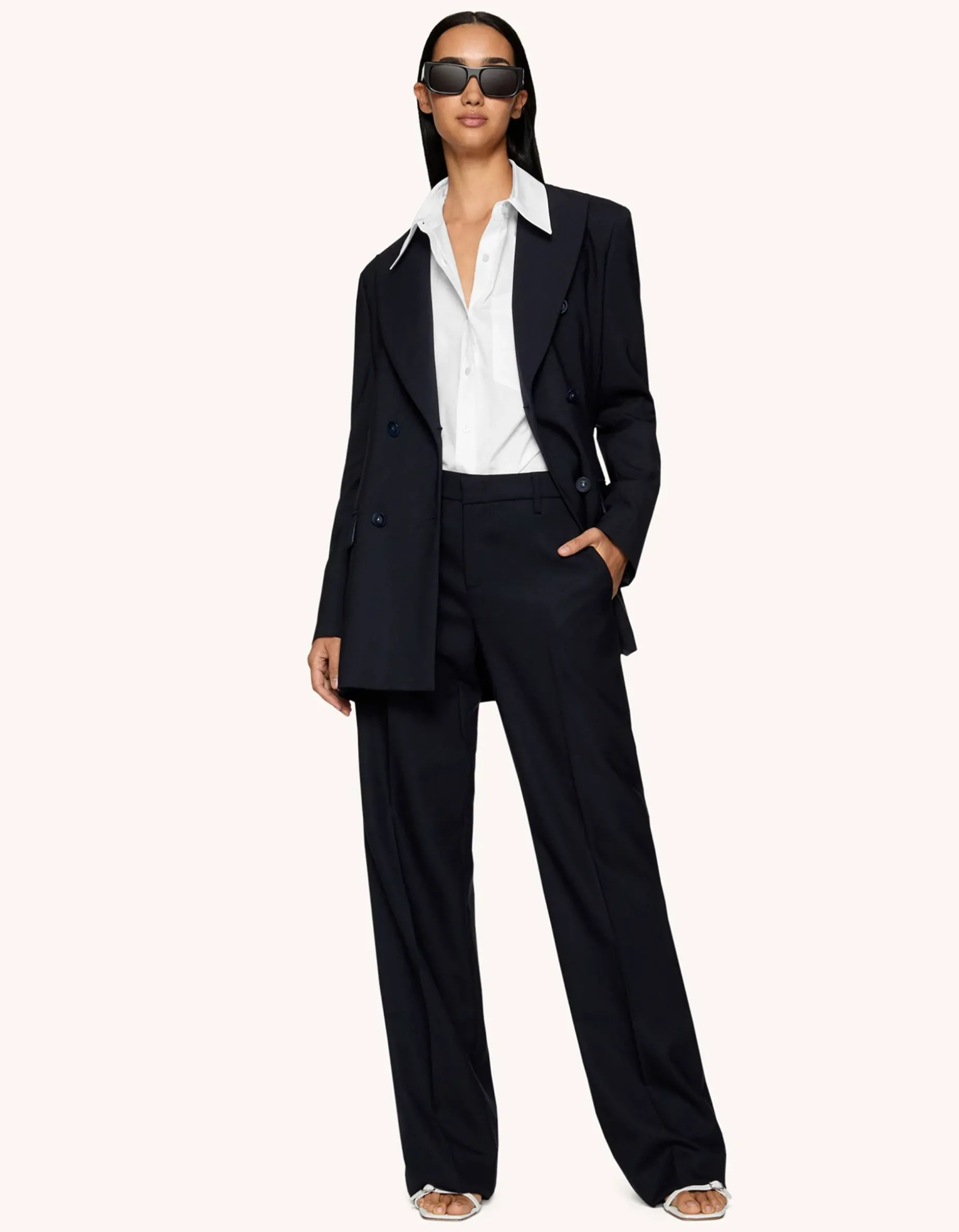 Doppelreihiger Woll-Blazer