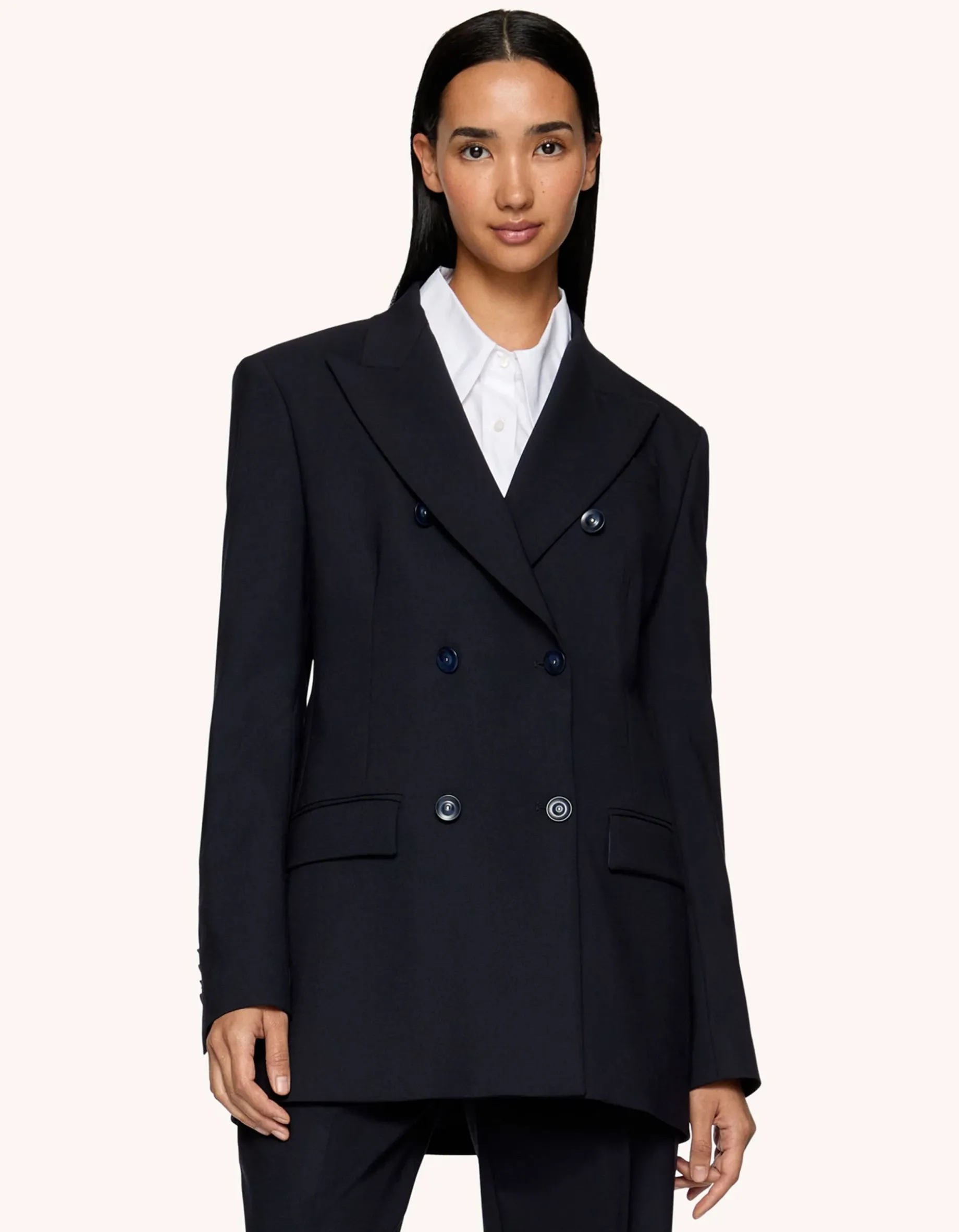 Doppelreihiger Woll-Blazer