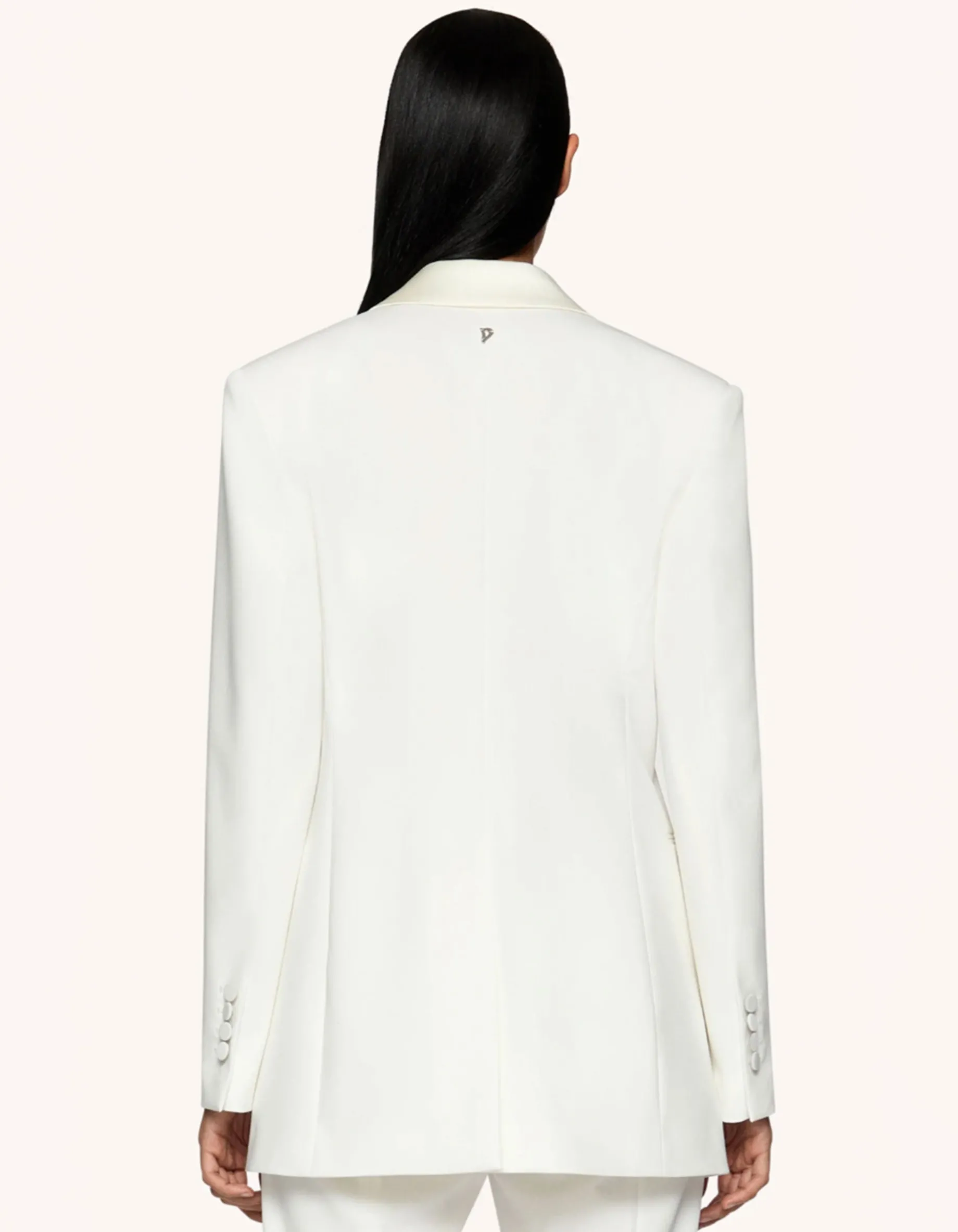 Einreihiger Blazer mit Satin-Revers