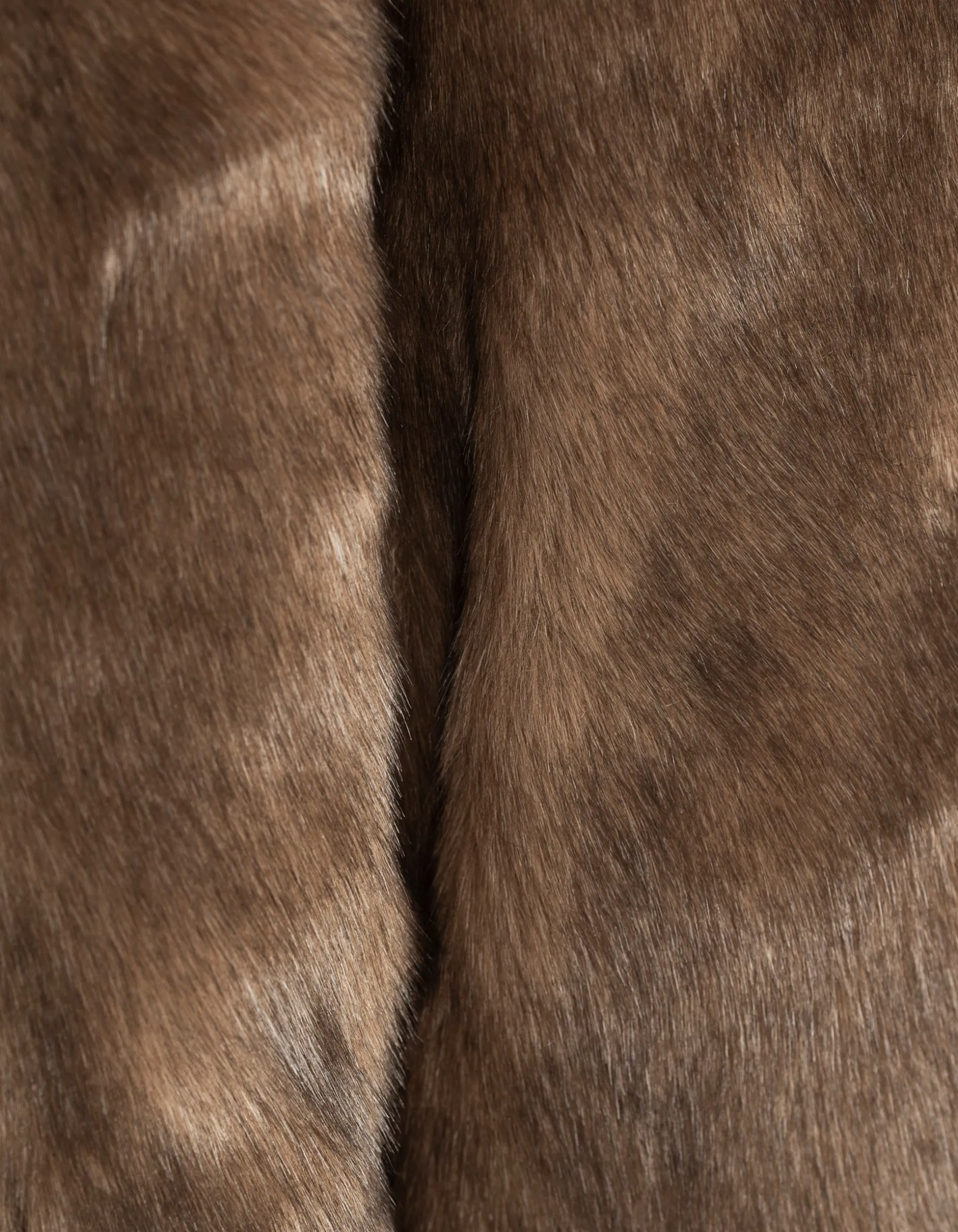 Faux-Fur Kurzmantel