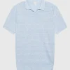 Feinstrick Leinen-Poloshirt