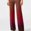 Feinstrickhose mit Dégradé-Chevron-Motiv