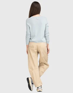 Feinstrick-Pullover mit Rundhalsausschnitt