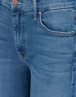 Flare-Leg Jeans mit offenem Saum