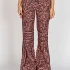 Flare-Leg Leinen-Hose Ottie mit Gürtel