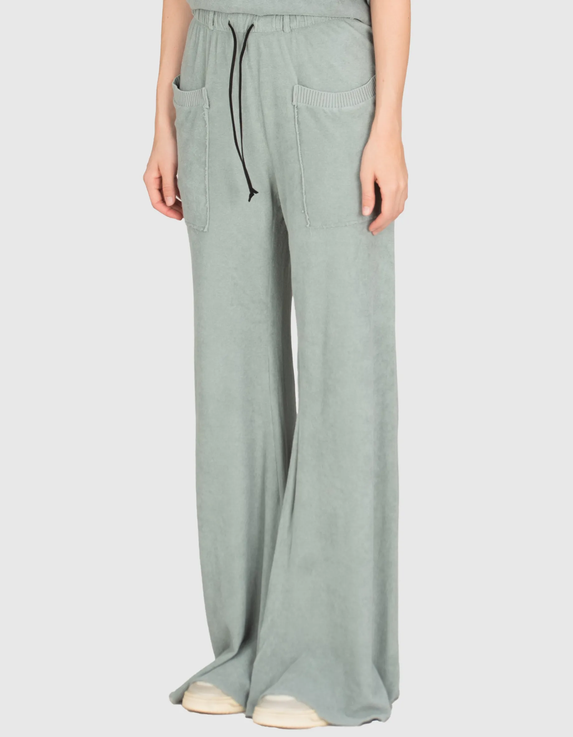 Frottee Wide-Leg Hose shug21gy