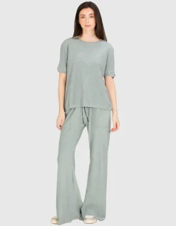 Frottee Wide-Leg Hose shug21gy