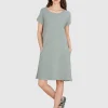 Frottee-Kleid sho28oter mit Eingrifftaschen