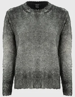 Fuzzy-Strickpullover