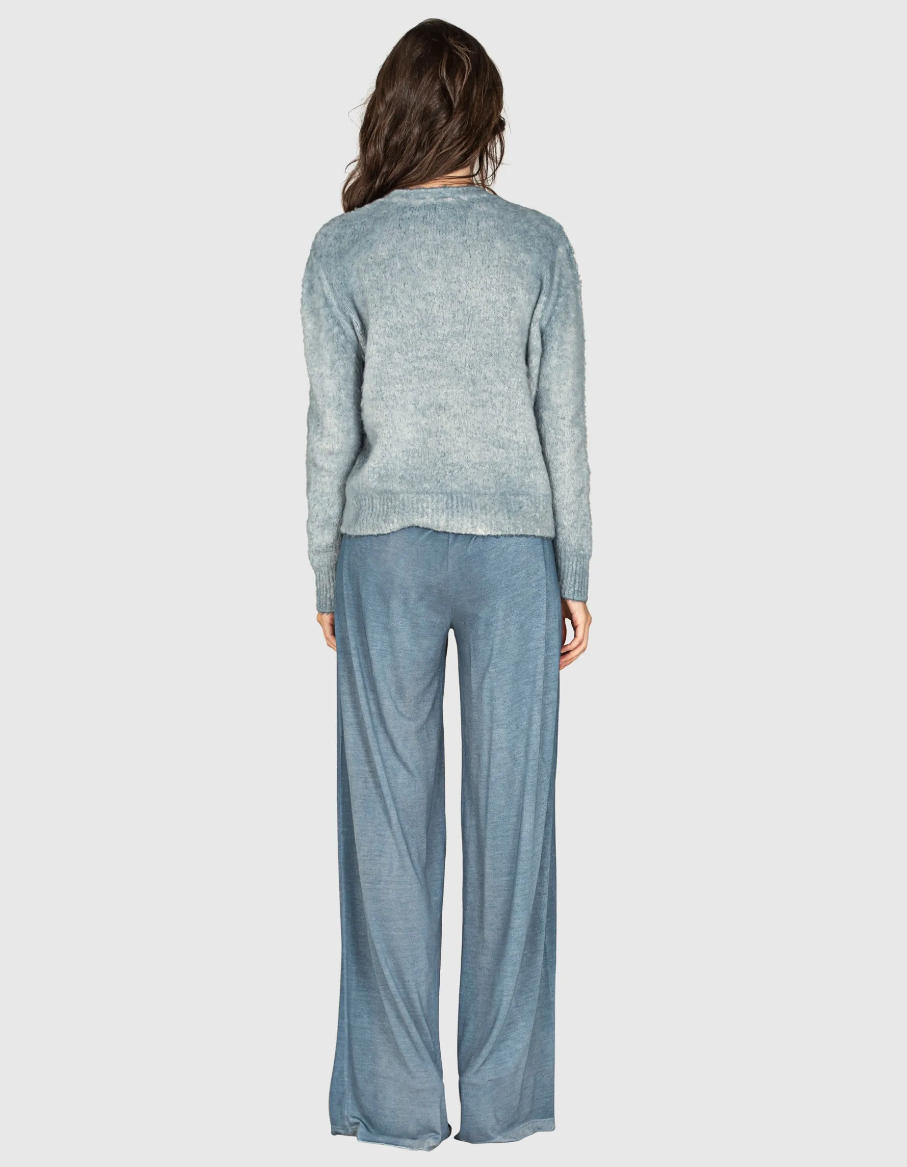 Fuzzy-Strickpullover
