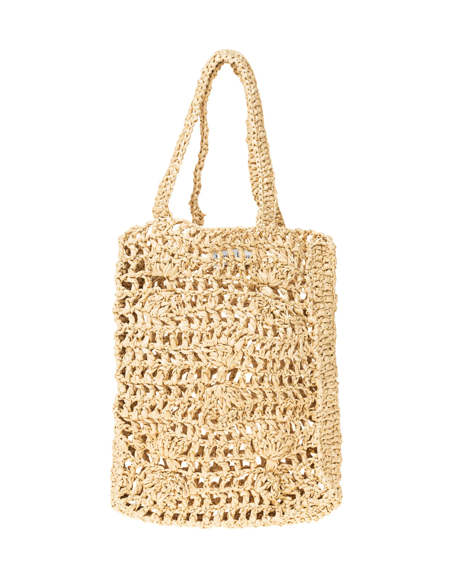 Geflochtene Raffiabast-Shopperbag