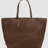 Geflochtene Tote Bag mit Reißverschluss