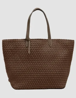 Geflochtene Tote Bag mit Reißverschluss