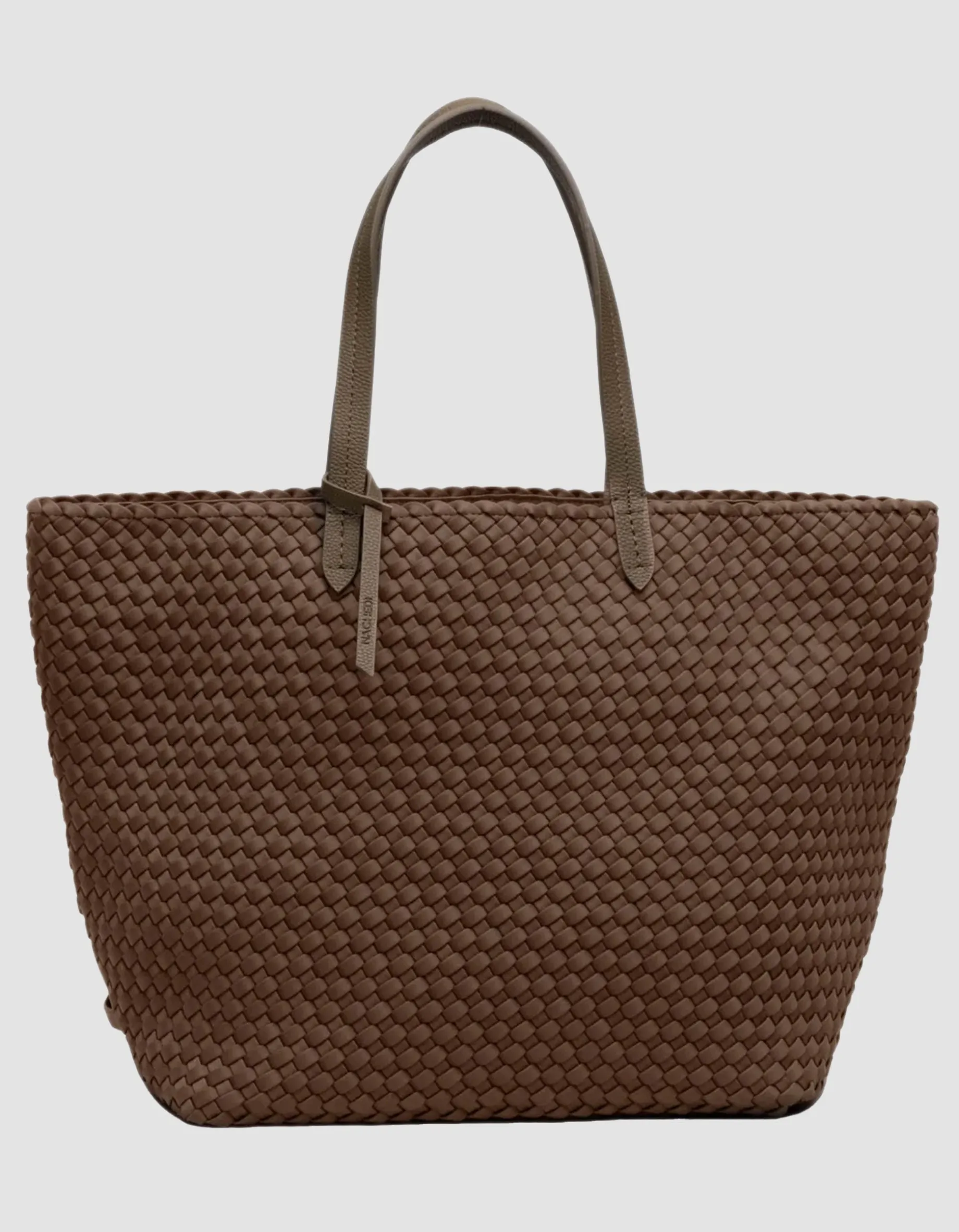 Geflochtene Tote Bag mit Reißverschluss