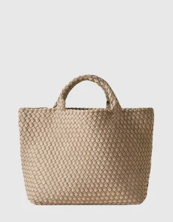 Geflochtene Tote Bag mit Pouch