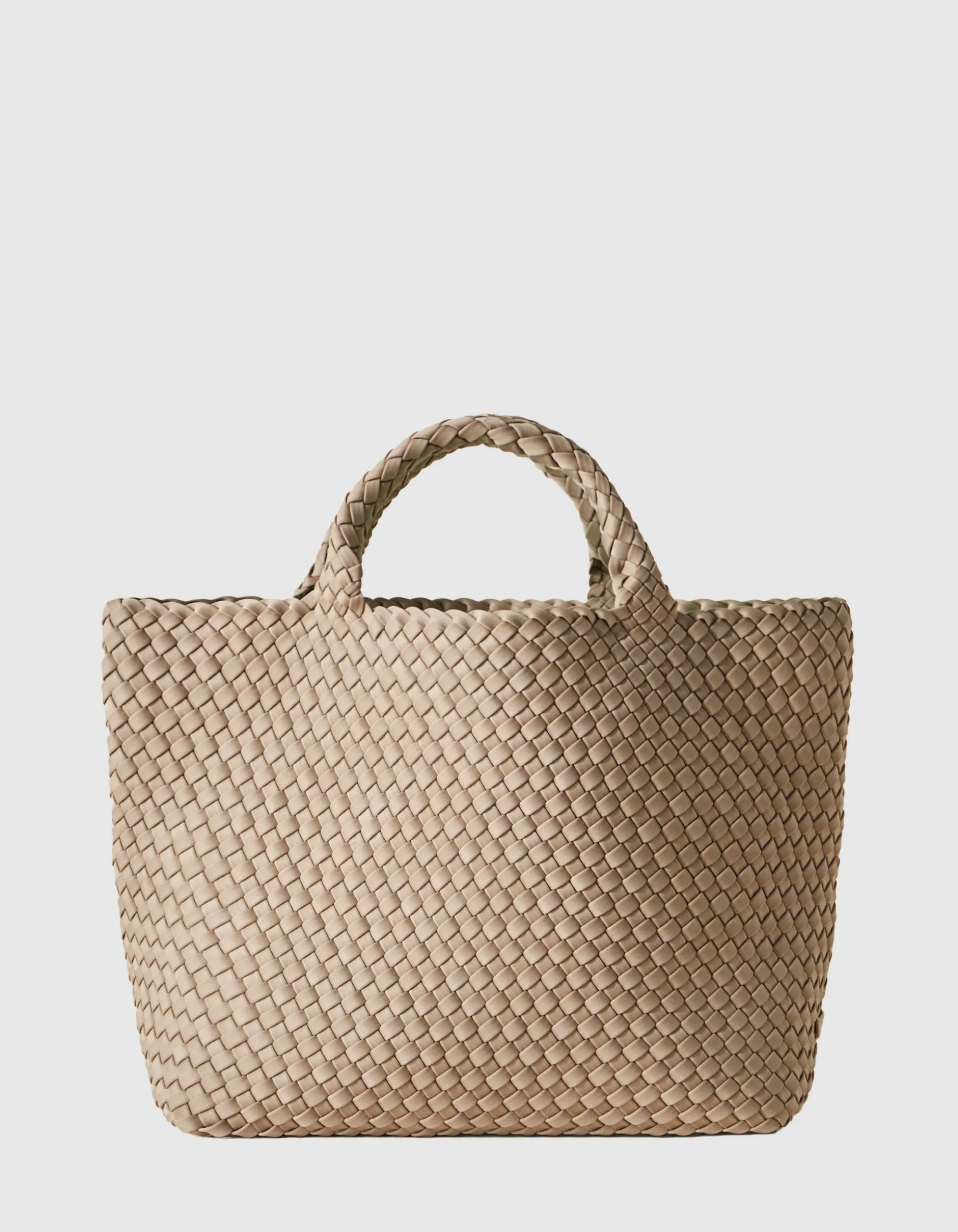 Geflochtene Tote Bag mit Pouch
