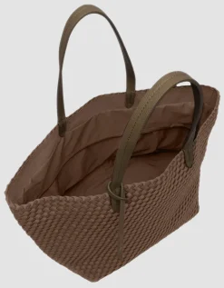 Geflochtene Tote Bag mit Reißverschluss