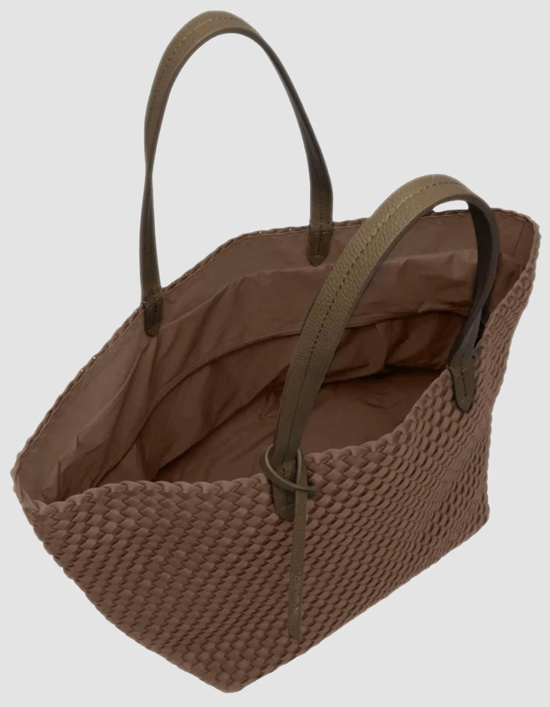 Geflochtene Tote Bag mit Reißverschluss