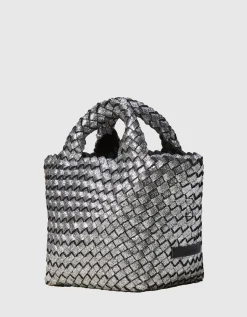 Geflochtene Tote Bag mit abnehmbarem Schulterriemen und Pouch