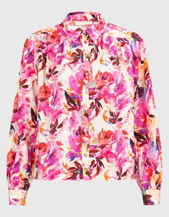 Gemusterte Bluse