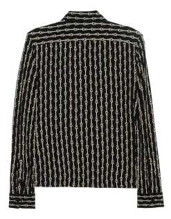 Gemusterte Bluse