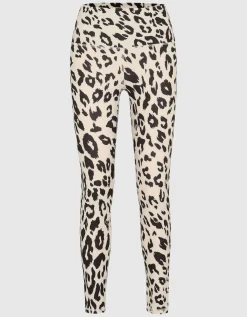 Gemusterte High-Rise Active Leggings