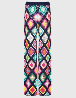 Gemusterte Häkelhose
