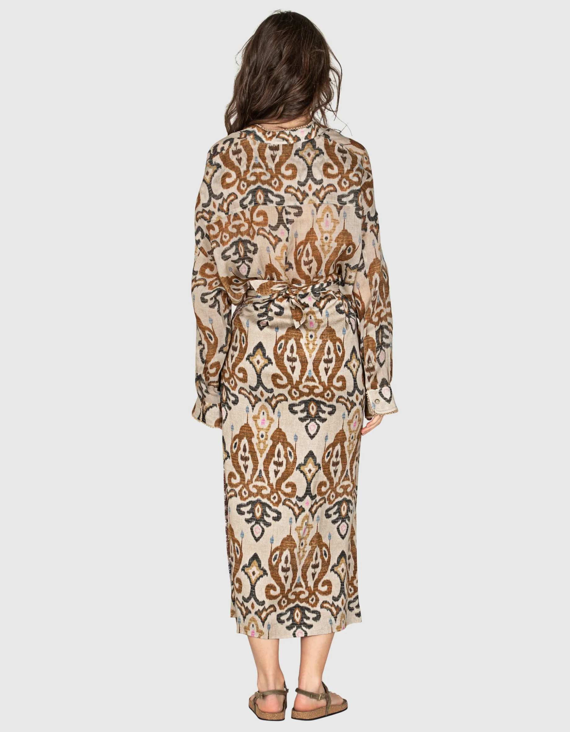 Gemusterte Oversize Bluse