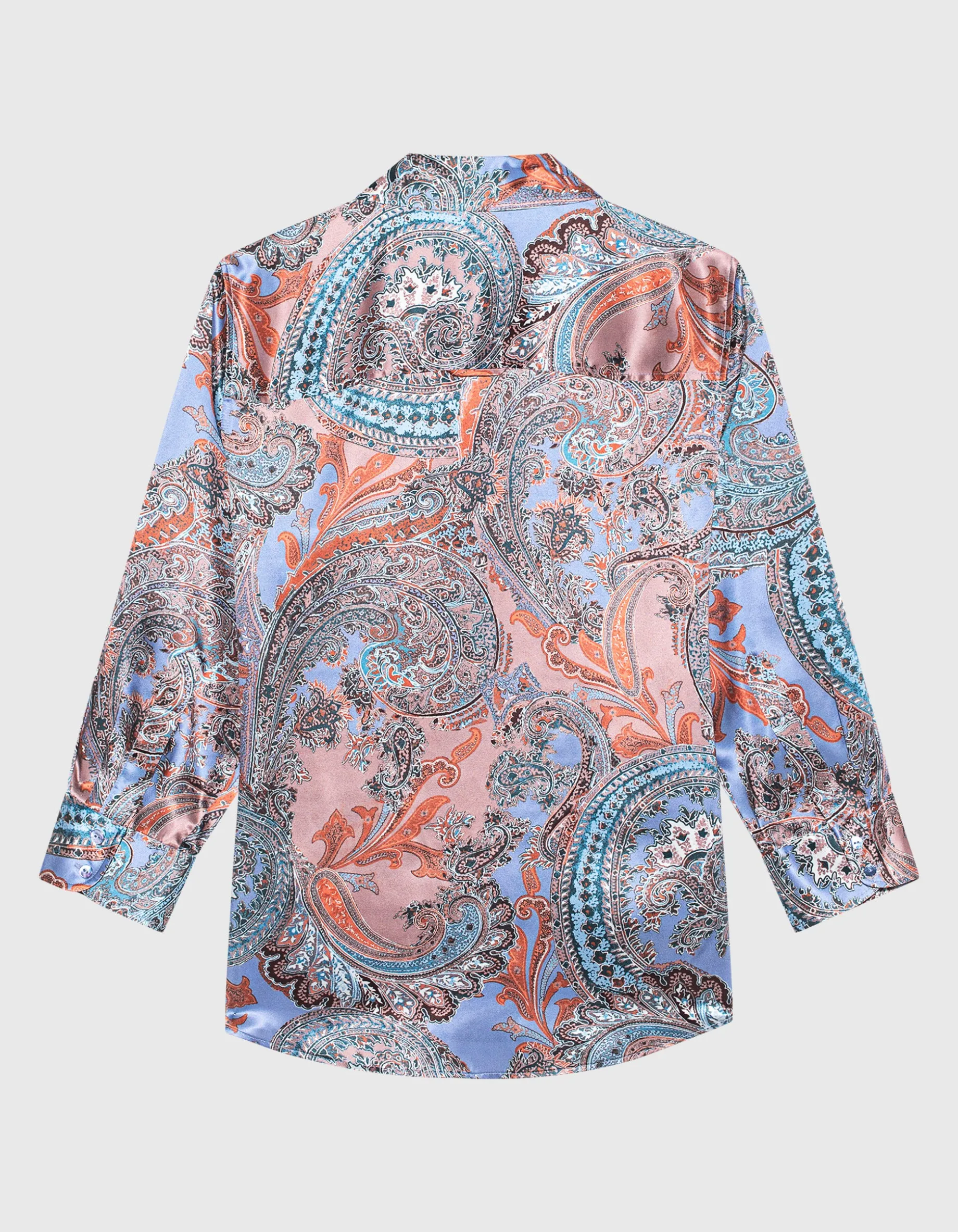 Gemusterte Seiden Bluse