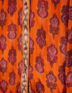 Gemusterte Seiden-Bluse Wylie