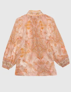 Gemusterte Semi-Transparente Bluse Acacia